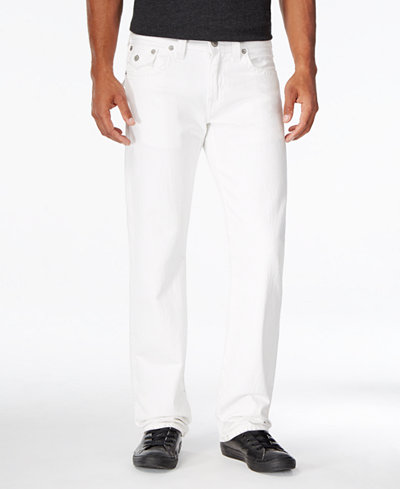 True Religion Men's Geno Slim-Fit Optic White Jeans - Jeans - Men - Macy's
