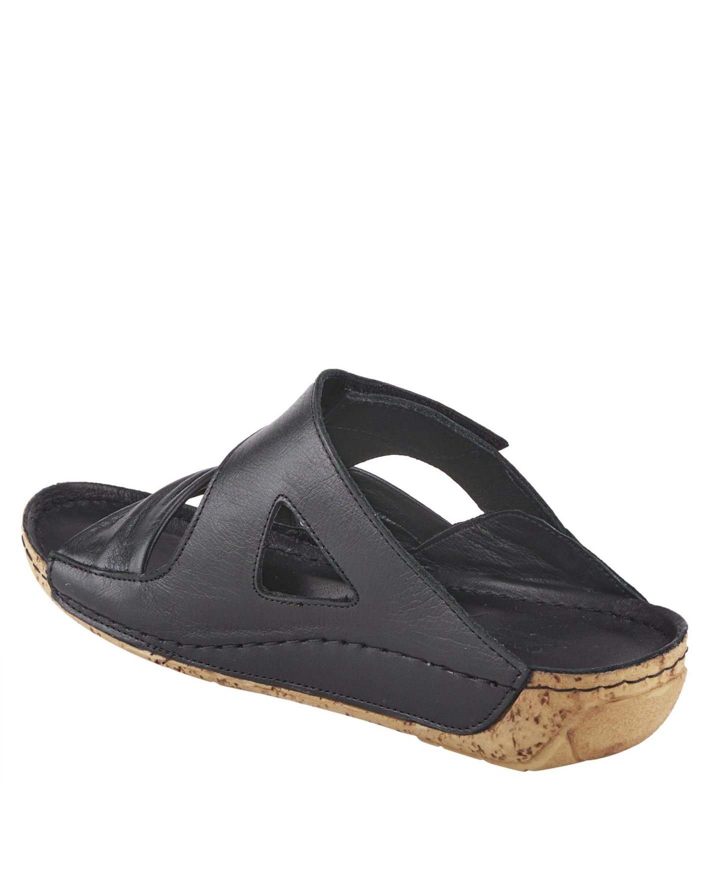 Женские сандалии Spring Step Style Gretta Leather Slide Sandal, цвет: Чёрный — фото 6