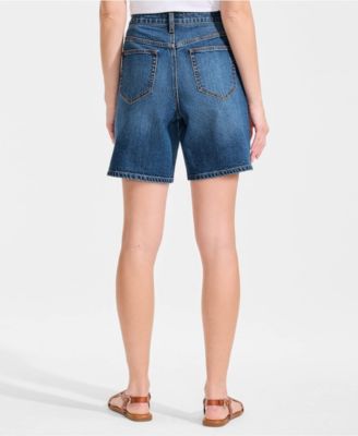Women's Soft Denim Mid Rise 7" Jean Shorts