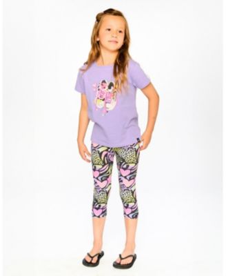 Little Girls Cotton Jersey Capri