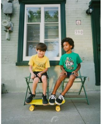 Little Boys Cotton Jersey T-Shirt with Print.