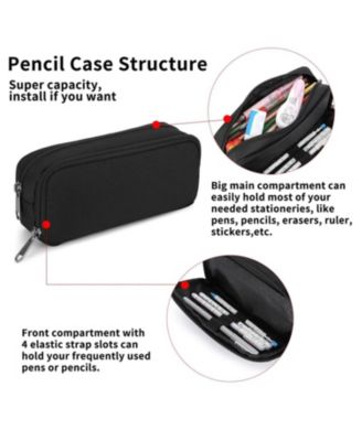 Pencil Case Pouch Aesthetic Box Office Stationery Organizer Simple Sturdy Multifunctional Bag