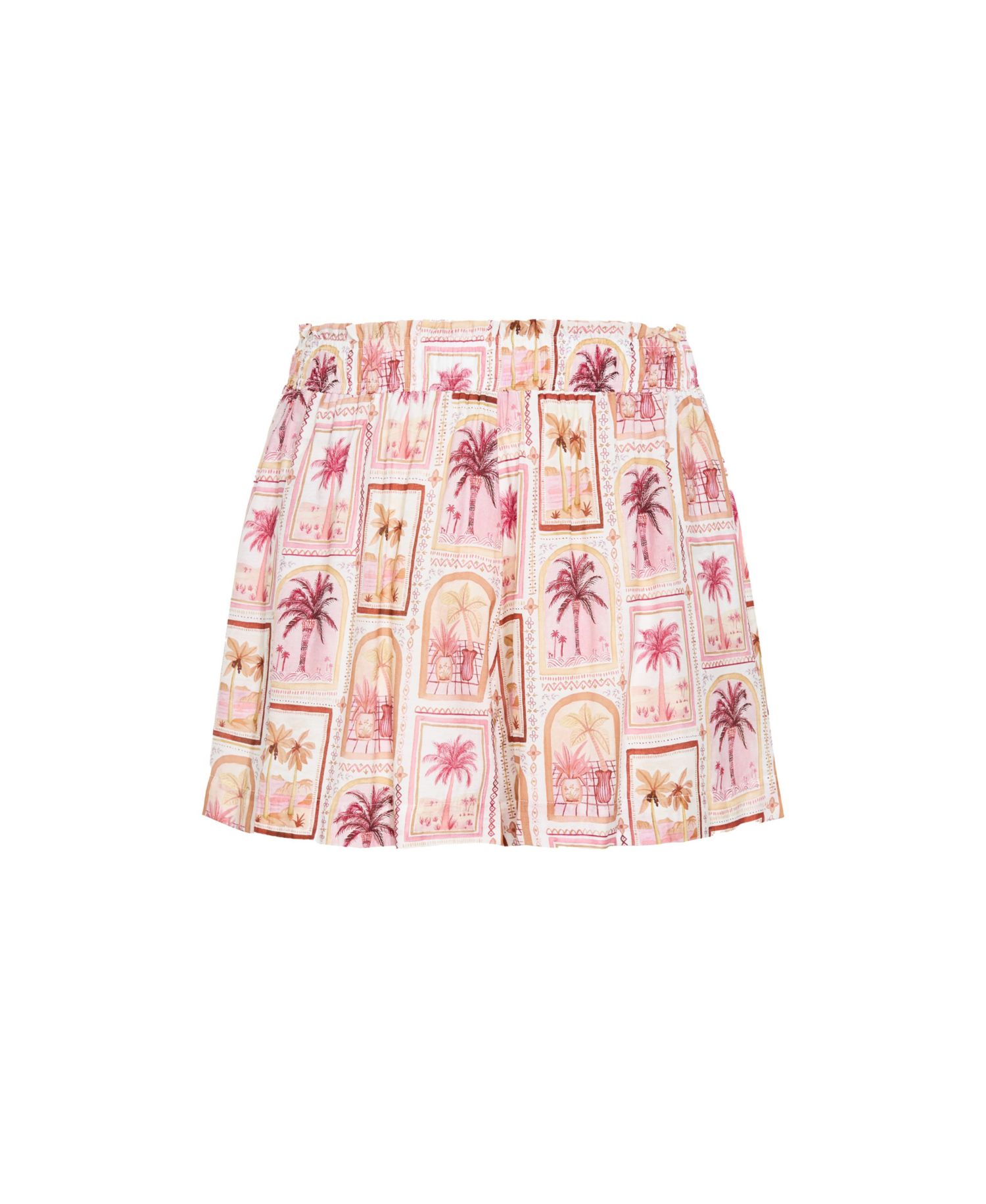 Women's Postcard Soiree Print Short