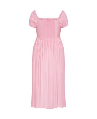 Women's Ariella Crochet Trim Midi Dress