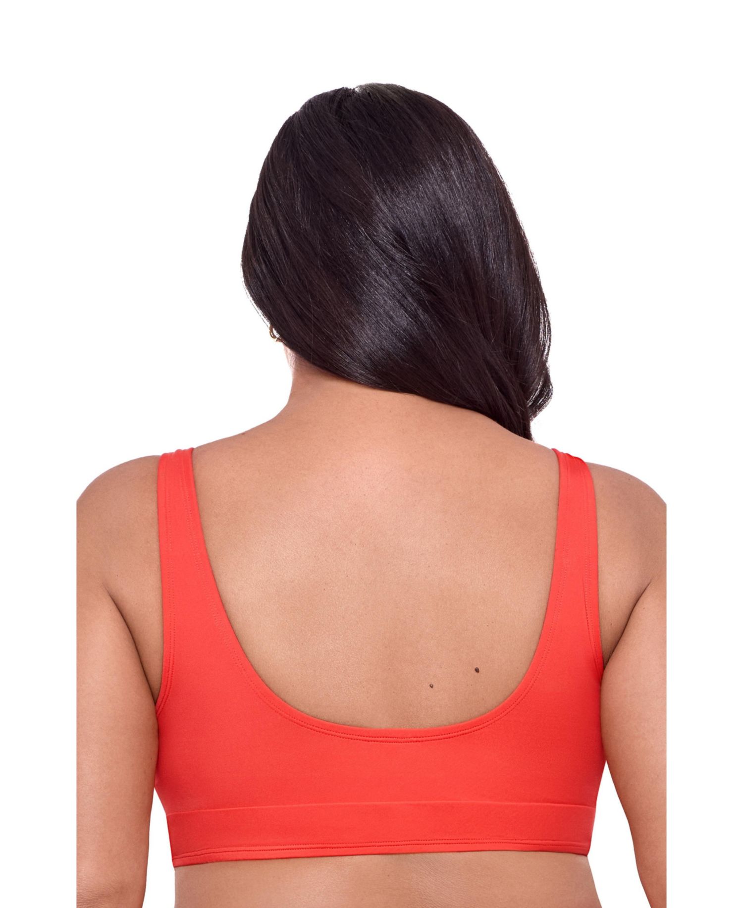 Women's Supportive and Sculpting Banded Cinch Front Bikini Swimsuit Top