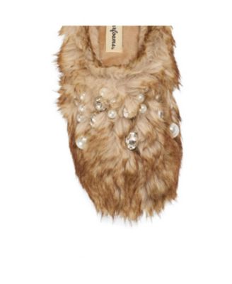 Women's Annabelle Pile Clog Slipper with Embellishment