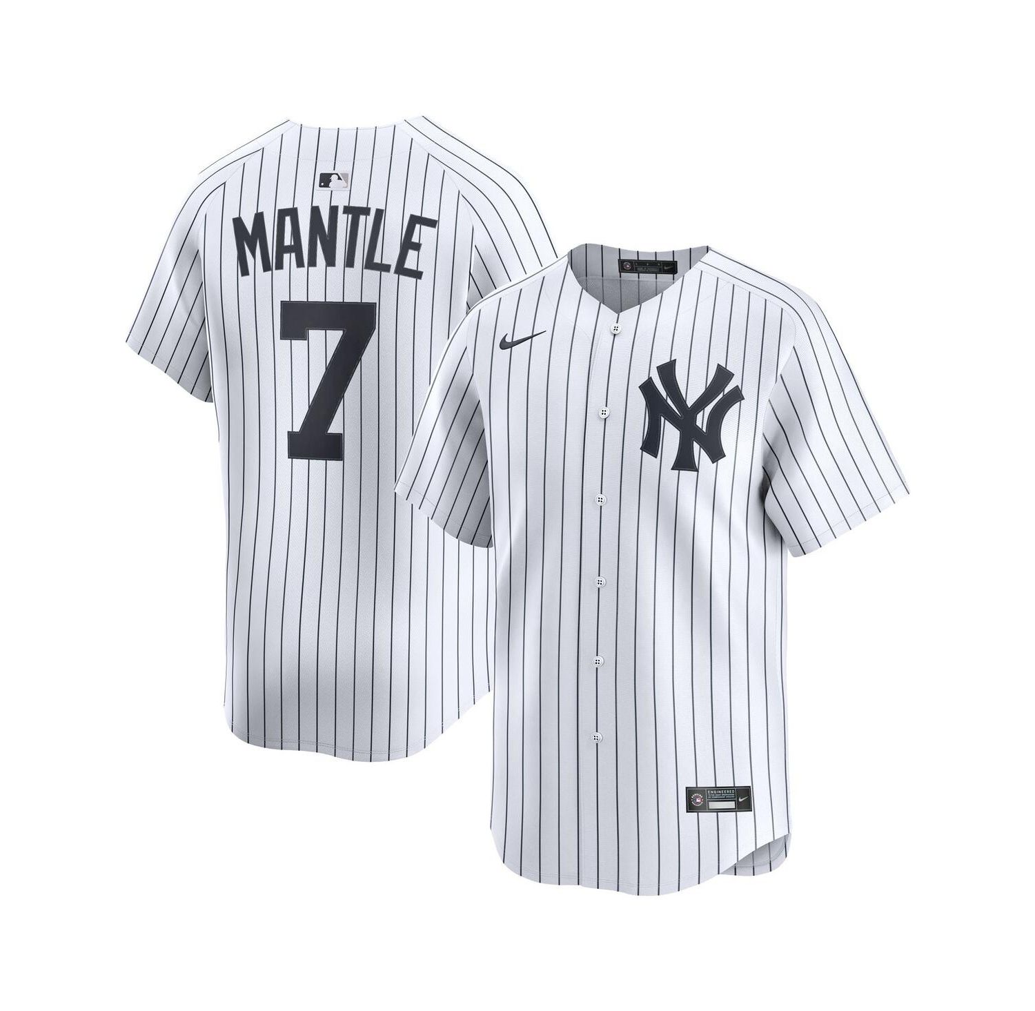 Men's Mickey Mantle White New York Yankees Home Limited Player Jersey