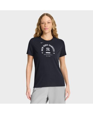 Women's Navy New York Yankees Authentic Collection Early Work Tri-Blend Dri-FIT T-Shirt