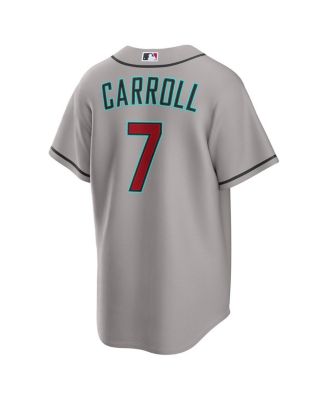 Men's Corbin Carroll Gray Arizona Diamondbacks Road Replica Jersey