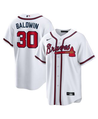 Men's Drake Baldwin White Atlanta Braves Home Replica Jersey