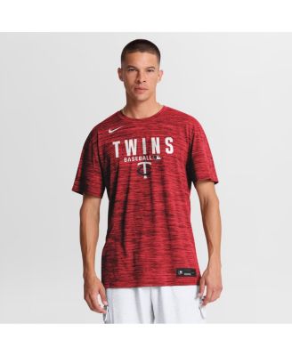 Men's Red Minnesota Twins Authentic Collection Velocity Dri-FIT T-Shirt