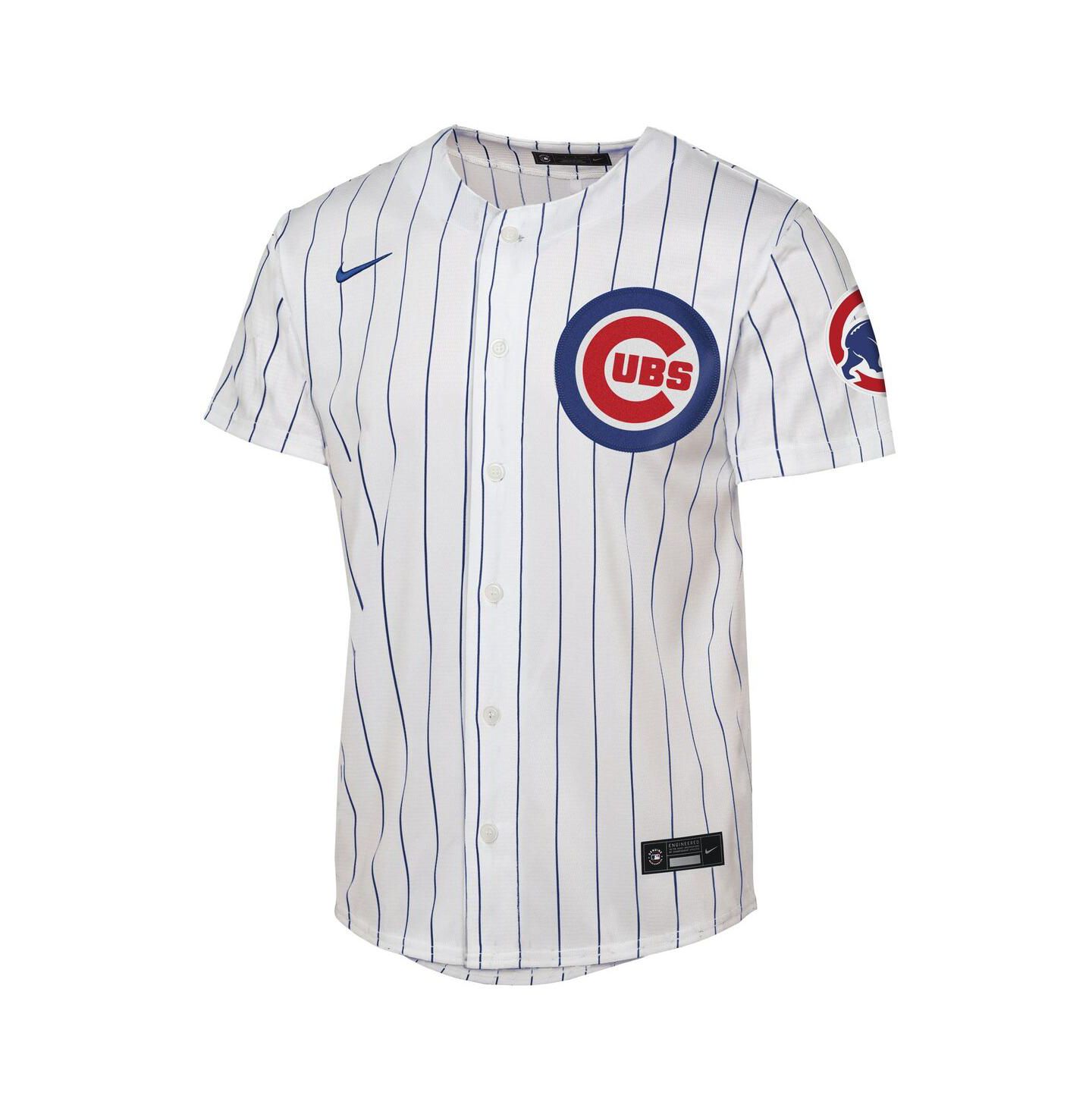 Детский топ Nike White Chicago Cubs Home Stadium Jersey — фото 2