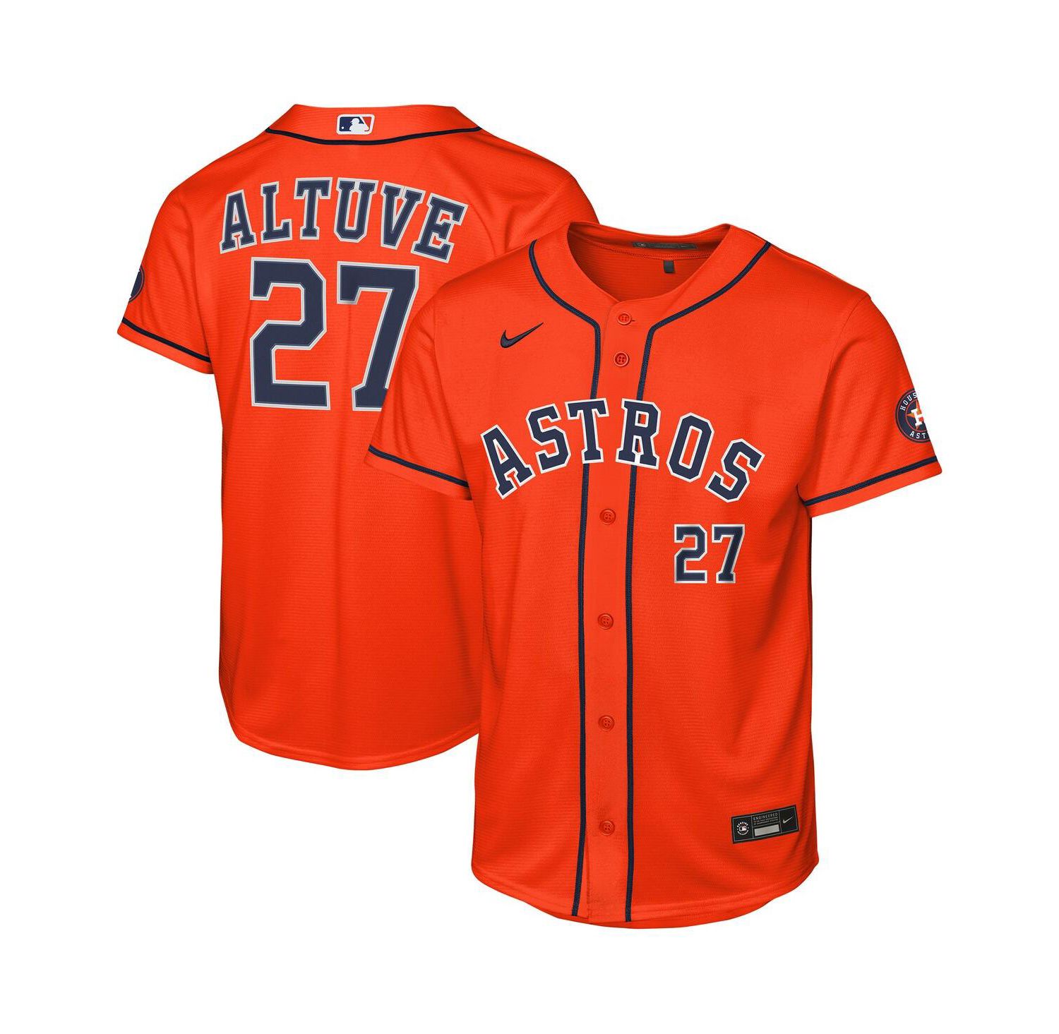 Big Boys and Girls Jose Altuve Orange Houston Astros Alternate Stadium Jersey