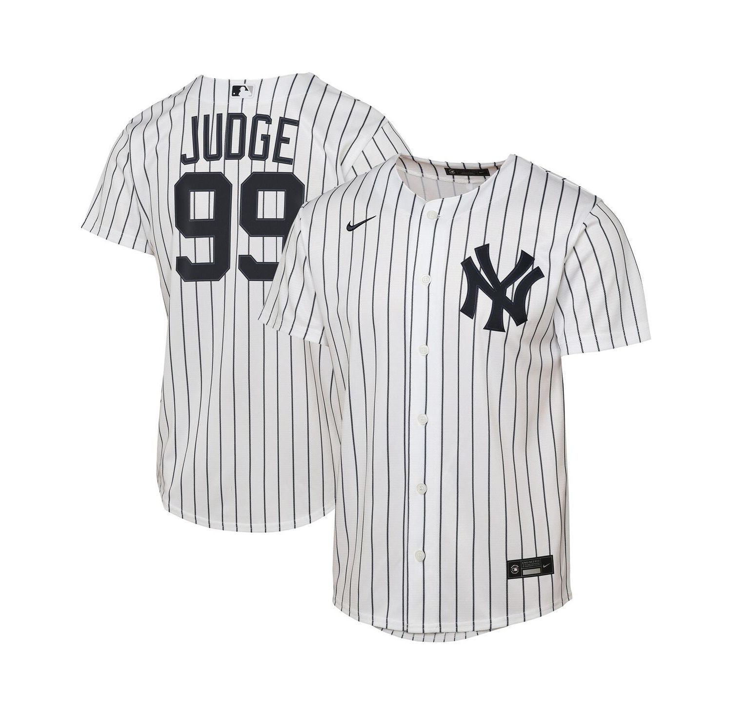 Big Boys and Girls Aaron Judge White New York Yankees Home Replica Player Jersey