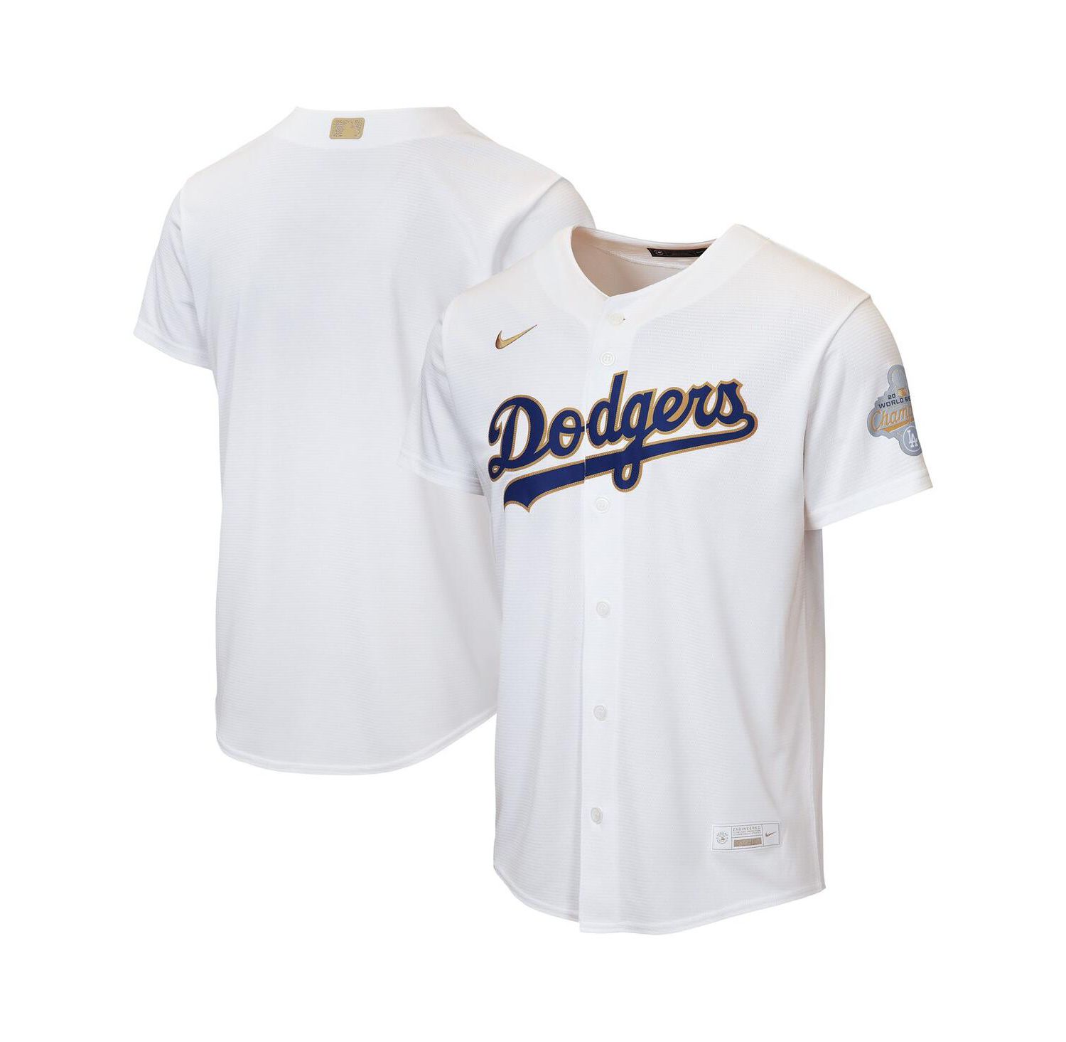Big Boys and Girls White Los Angeles Dodgers 2026 Gold Collection Home Replica Jersey