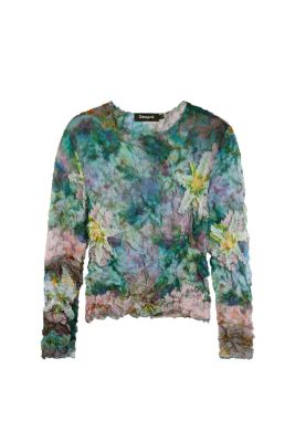 Women's Blouse with Floral Texture