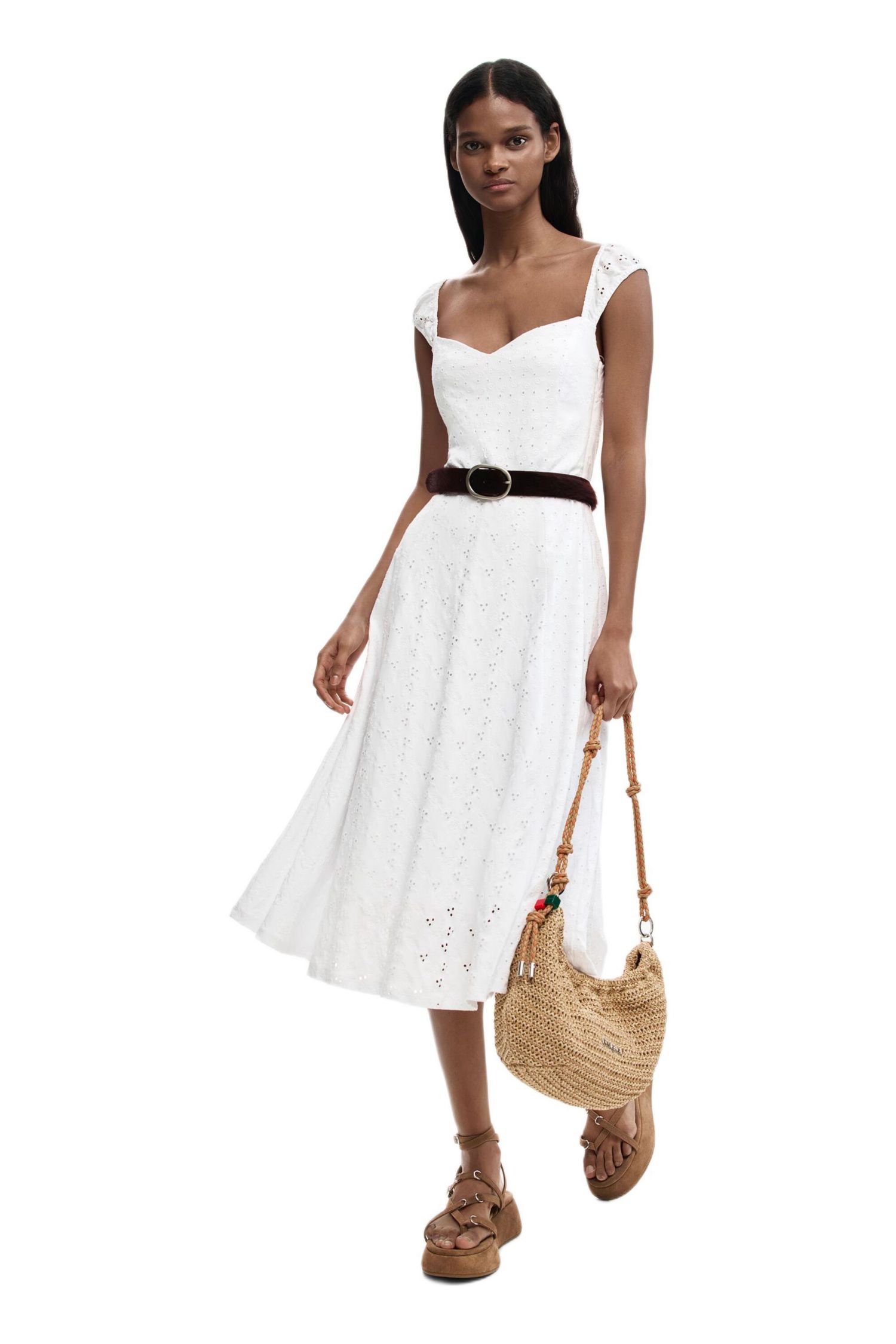 Women's Midi embroidered dress