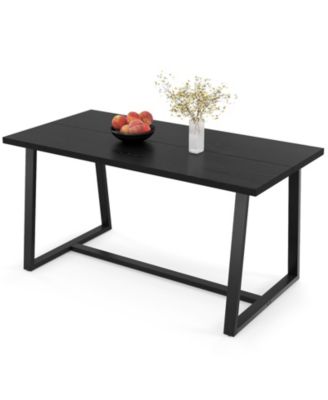 Large Dining Table Metal Frame with Anti Slip Foot Pads