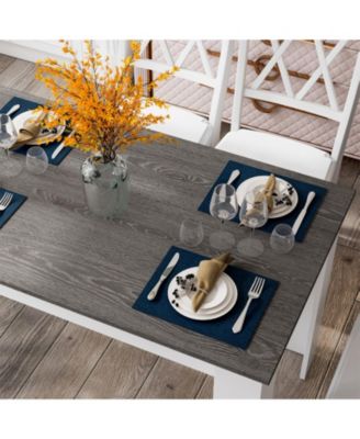 47 in Rectangular Kitchen Dining Table for 4 with Anti-Scratch Foot Pads