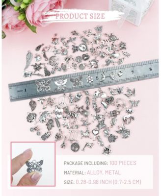 Wholesale Tibetan Metal Charms Pendants DIY Jewelry Making 100pcs