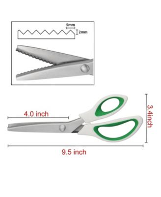 Pinking Shears Comfort Grips Zig Zag Cut Sewing Dressmaking Scissors