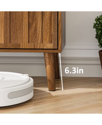 Sideboard Buffet Cabinet, Farmhouse Wood Storage Cabinet with Paper Clip Design for Kitchen, Dining Room, Living Room