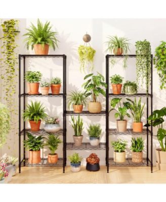 5-Tier Heavy Duty Metal Storage Shelving Unit with V-Shaped Wire Rack, 750 LBS Capacity