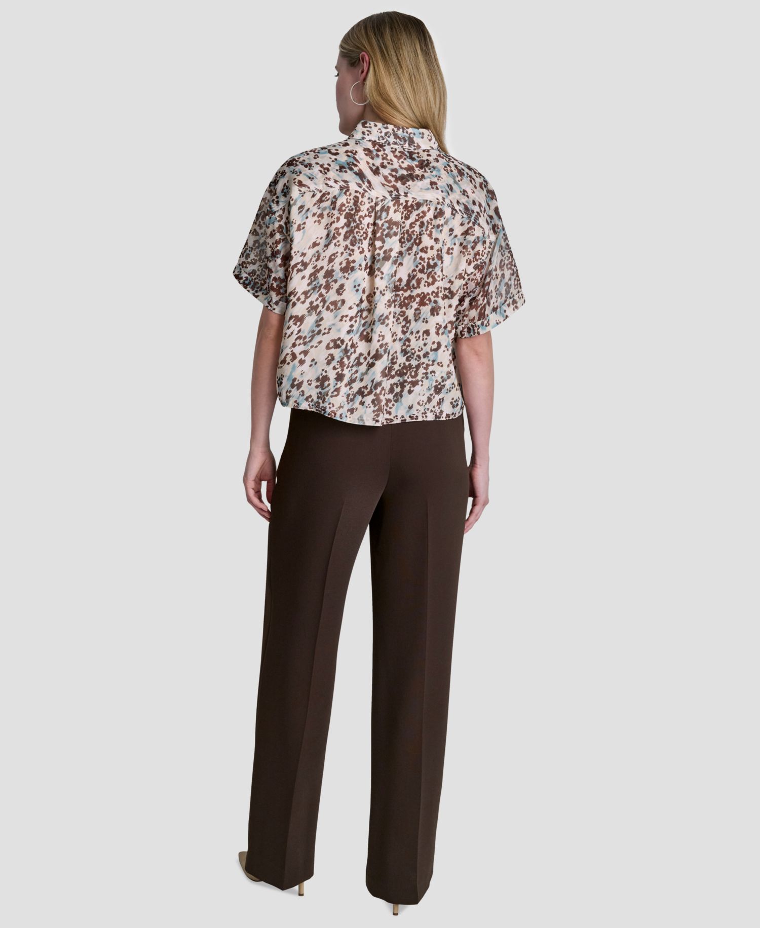 Women's Printed Collared Shirt
