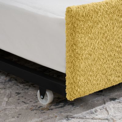 Boucle Daybed w/ Twin Trundle Sofa Bed