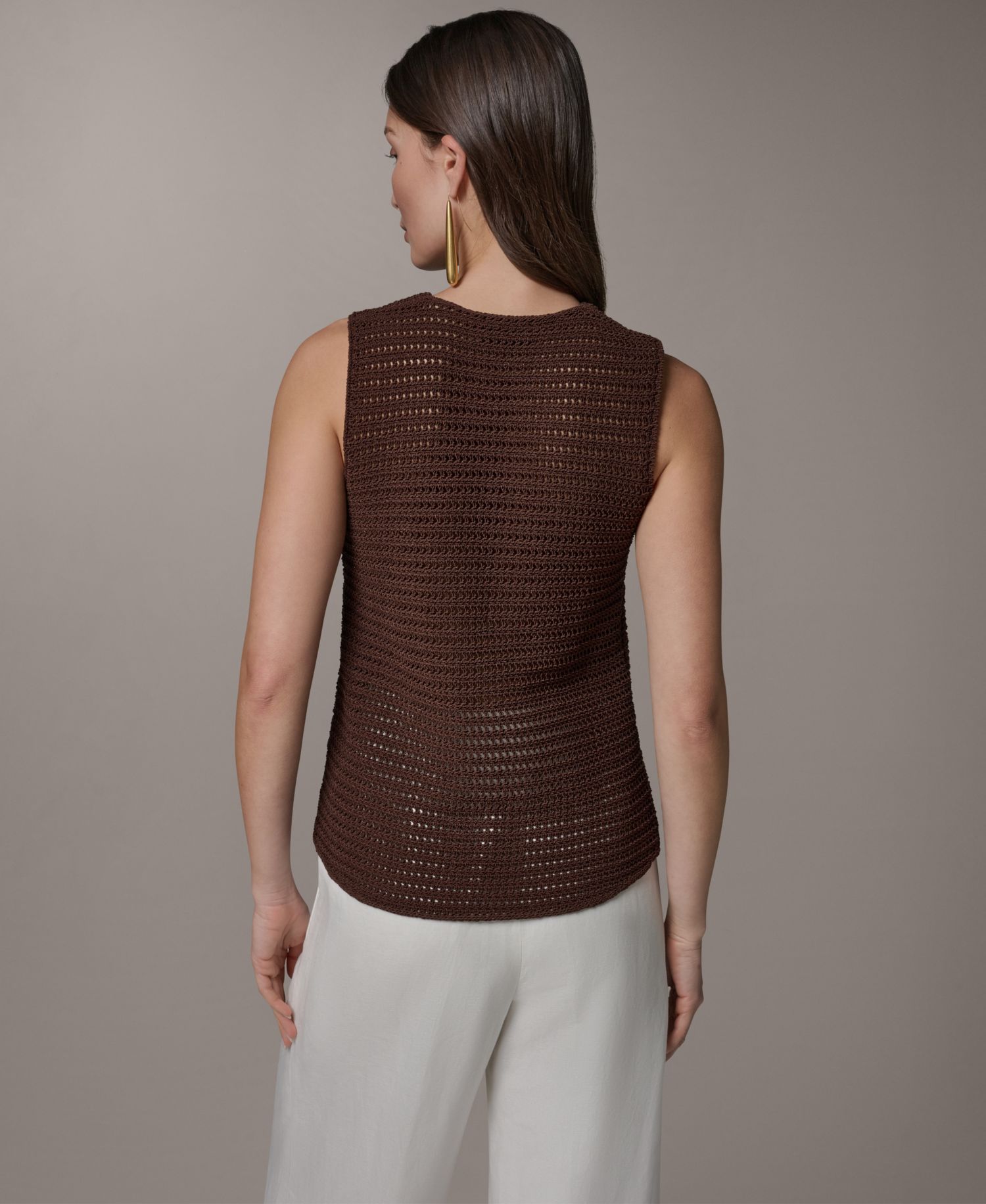 Women's Sleeveless V-Neck Sweater