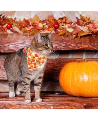 Cat Collars Breakaway With Removable Bandana Adjustable Bunny Pattern Cat Kitten Collars