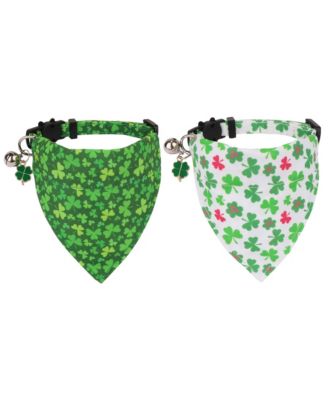 Cat Collars Breakaway With Removable Bandana Adjustable Bunny Pattern Cat Kitten Collars