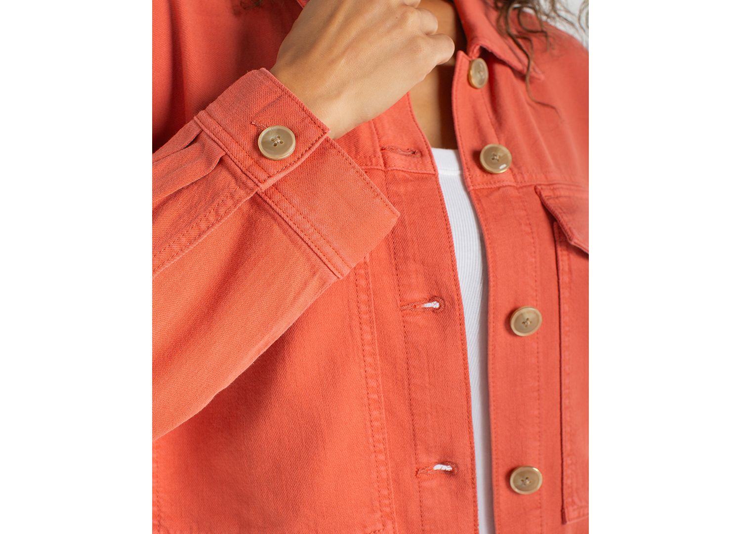Women's Cropped Oversized Denim Jacket