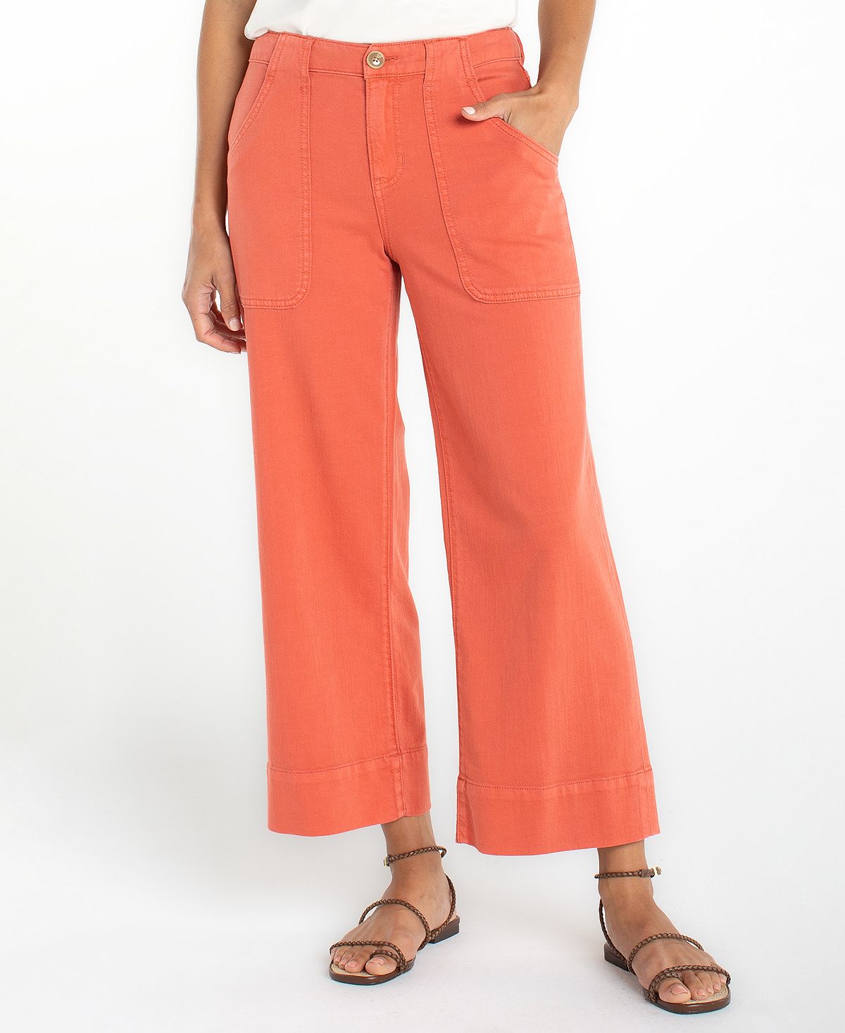 Liverpool Los Angeles Women's Mid-Rise Wide-Leg Jeans view 1 — MAYCSS fashion products