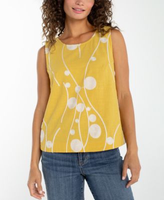 Women's Printed Sleeveless Cotton Top