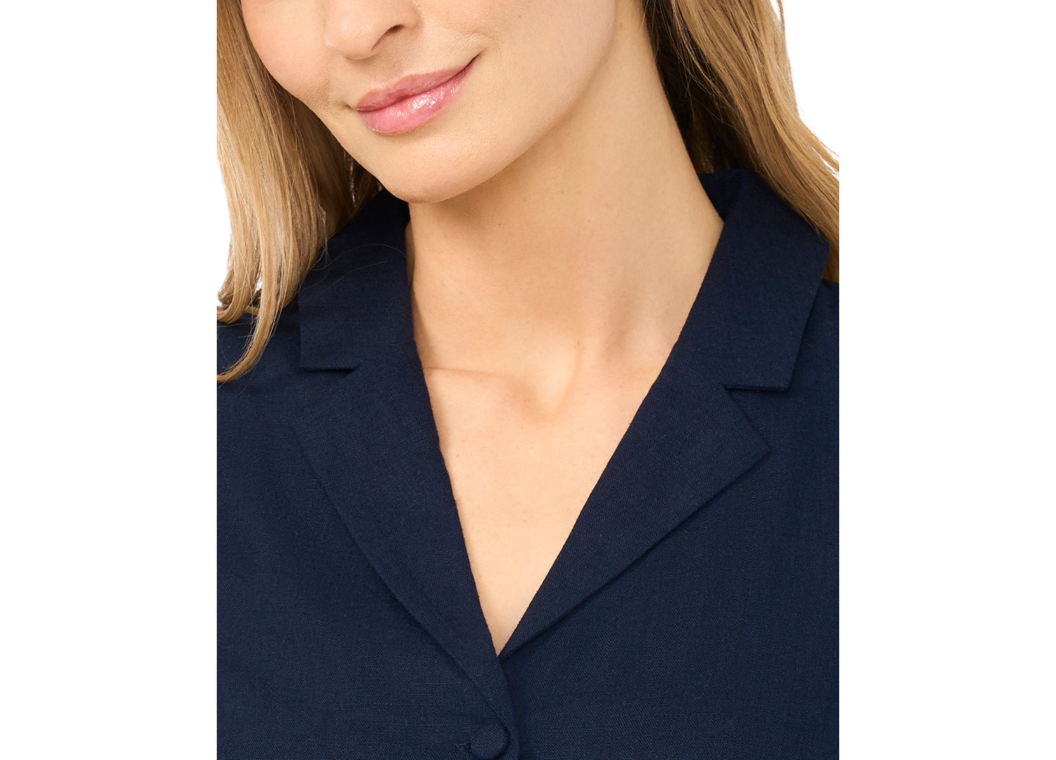 Women's Sleeveless Tie-Front Collared Vest Top
