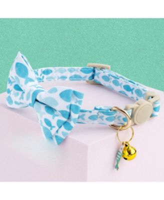 2 Pack Cat Collar Set with Bow Tie Bandana Breakaway Safety Bell Adjustable