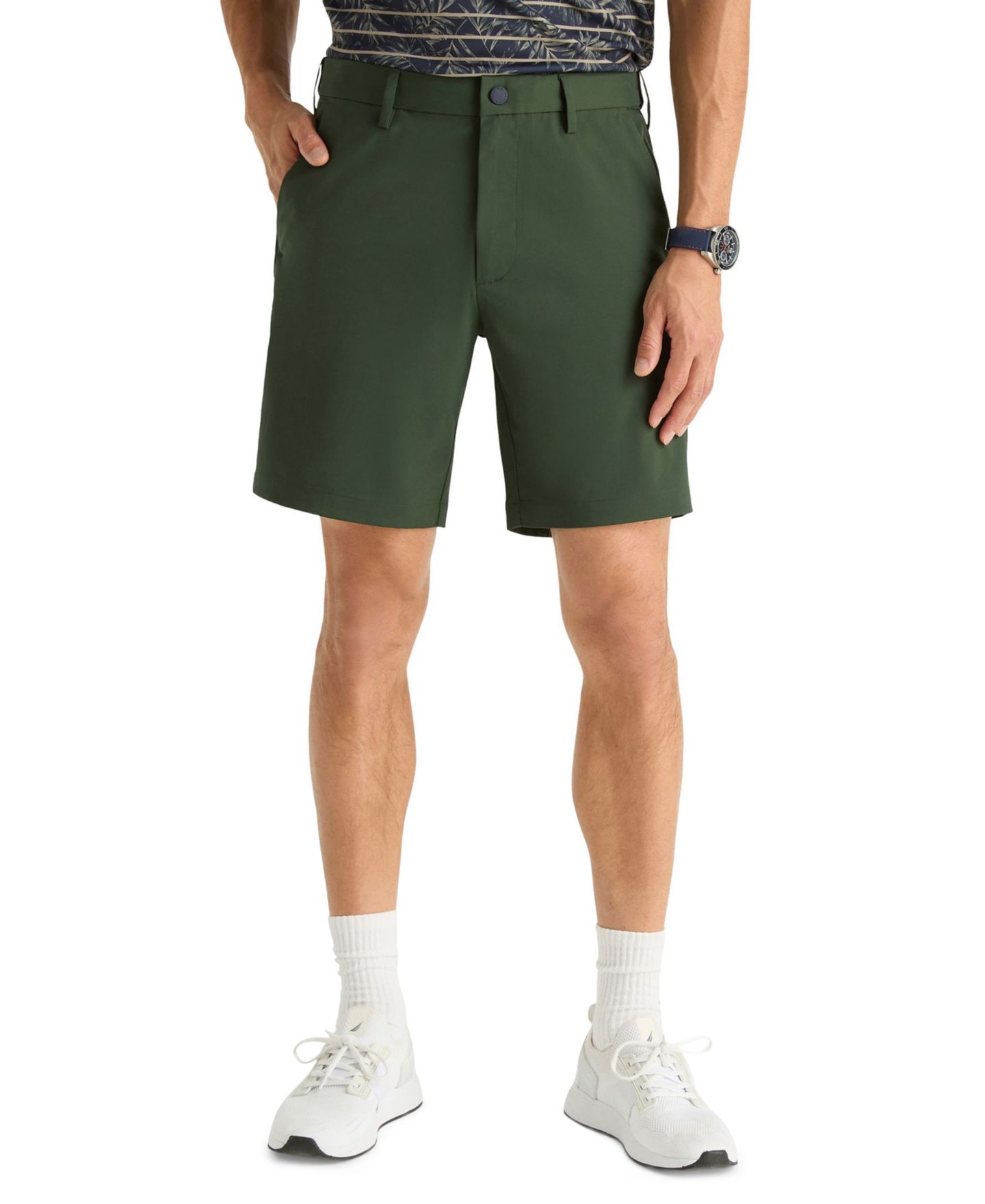 Мужские шорты Nautica 8.5" Slim-Fit Performance, цвет: Deepforest — фото 1