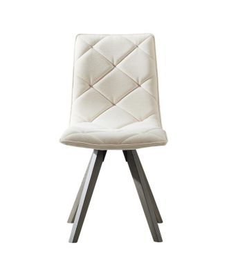 Set of 2 Mid-Century Modern Dining Chairs with Wood Legs