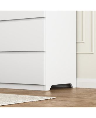 8-Drawer Wood Dresser/Chest for Bedroom and Living Room