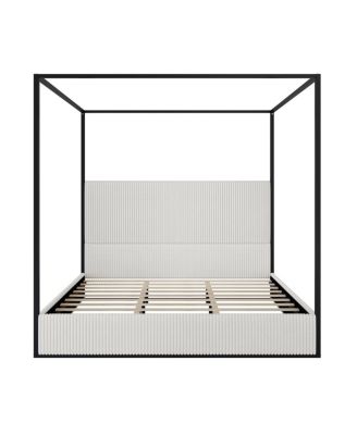 Luxury Metal Canopy Bed, King