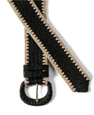 Women's Stretch Raffia Belt