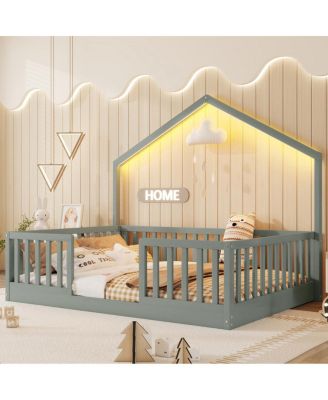 Montessori Floor Bed with Light