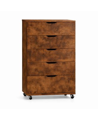 5-Drawer Rolling Dresser/Storage Cabinet