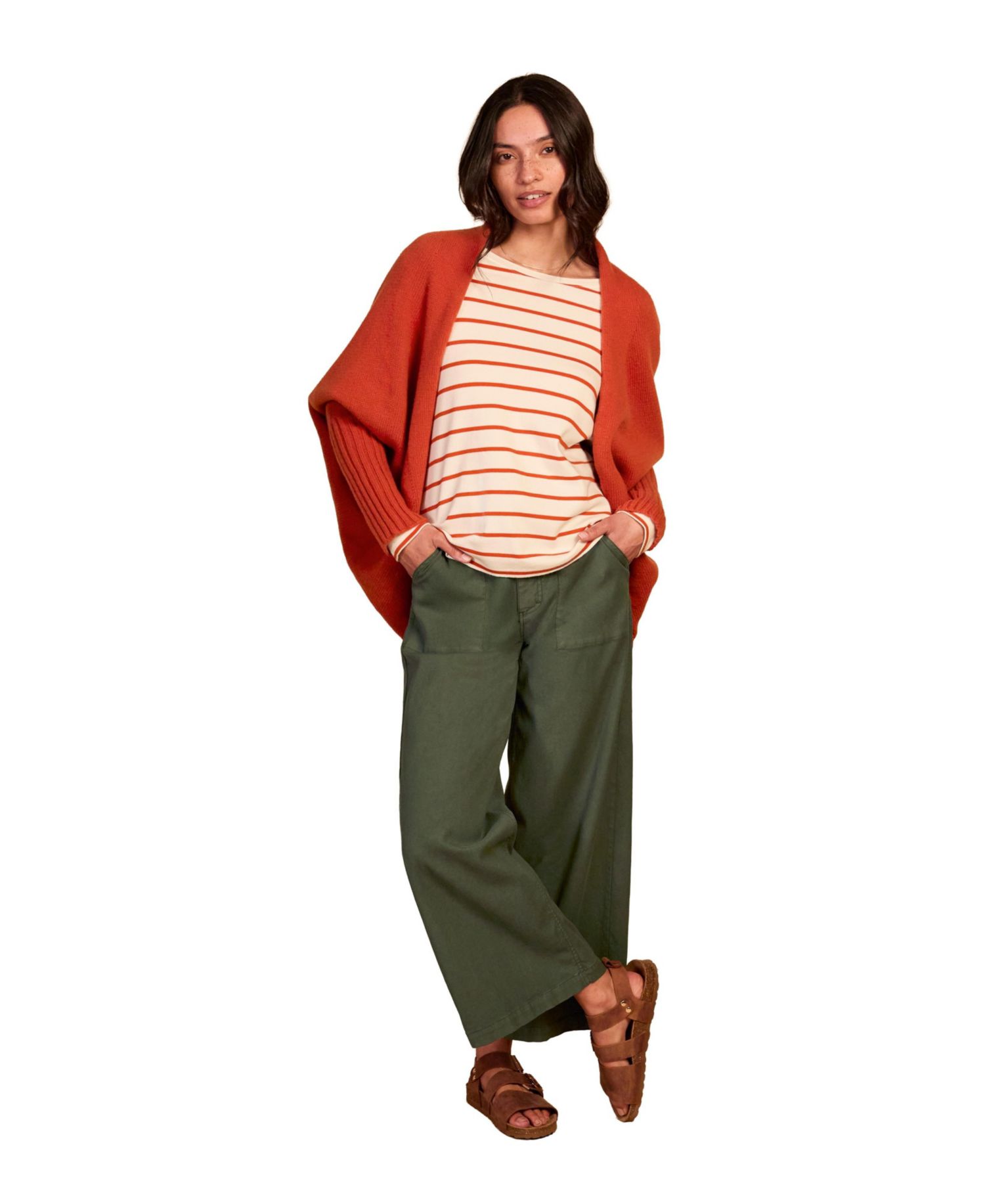 Women's Long Sleeve Cocoon Cardigan