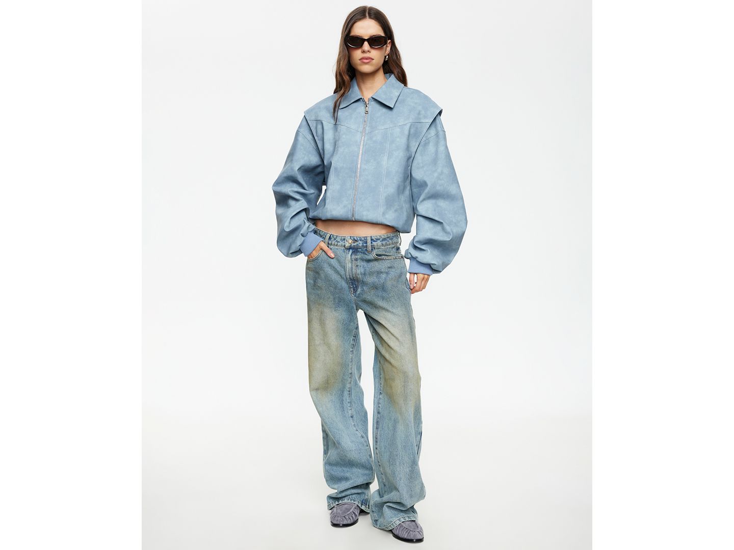 Женская куртка Lioness Vista Spread Collar Bomber, цвет: Сланцевый — фото 7