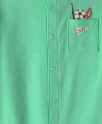 Baby Boys' Cotton Snap Up Rompers