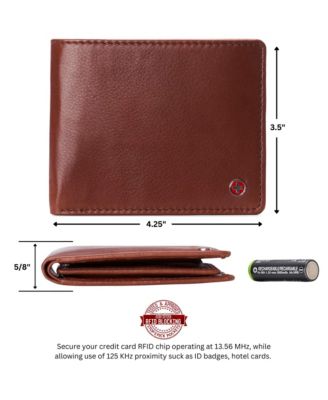 Men's Connor Executive Bifold Wallet | Business Passcase for Men | Premium Leather | Dual ID Windows | RFID Blocking | Gift Box Included