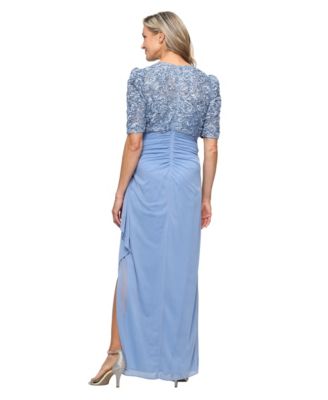 Women's Sequined Soutache Mermaid Gown