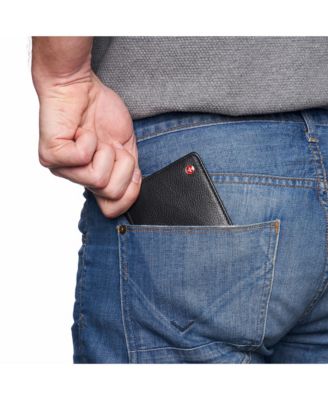 Men's Connor Executive Bifold Wallet | Business Passcase for Men | Premium Leather | Dual ID Windows | RFID Blocking | Gift Box Included